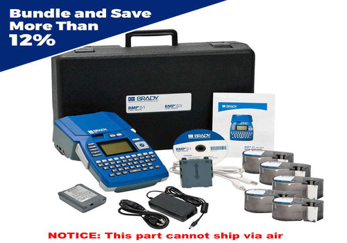 เครื่องปริ้นเบรดี้ Brady bmp51 label printer facility ldentification starter kit